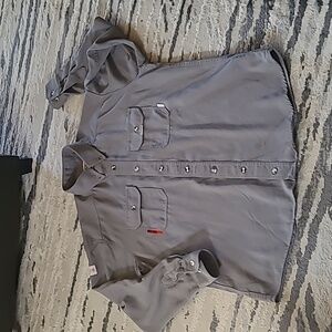 Lakeland FR (Fire Resistant) Button-Up Shirt with Pockets, XL, NWOT, MADE IN USA